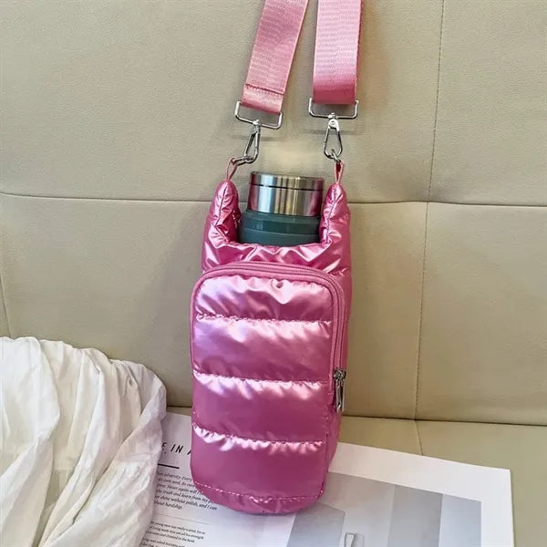 Puffer Water Bag Bottle Holder W/ Strap