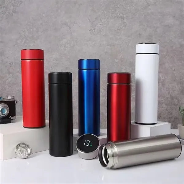 Smart Insulated Water Coffee Tea Infuser Bottle LED Display