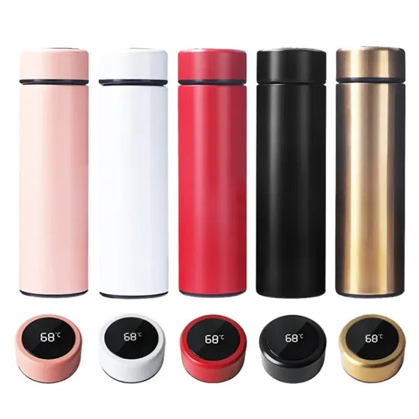 Smart Insulated Water Coffee Tea Infuser Bottle LED Display