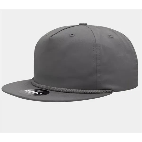 5 Panel High Profile Relaxed Cotton Blend Rope Hat