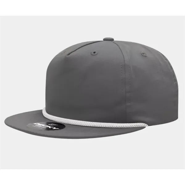 5 Panel High Profile Relaxed Cotton Blend Rope Hat