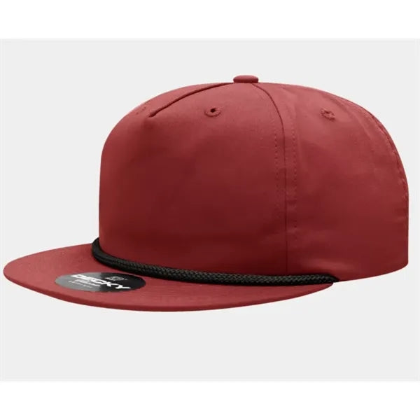 5 Panel High Profile Relaxed Cotton Blend Rope Hat