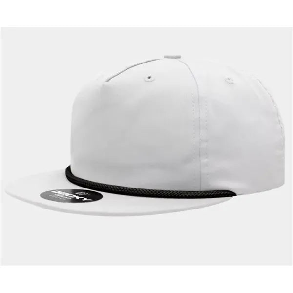 5 Panel High Profile Relaxed Cotton Blend Rope Hat