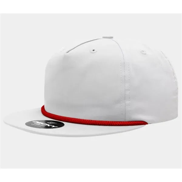 5 Panel High Profile Relaxed Cotton Blend Rope Hat