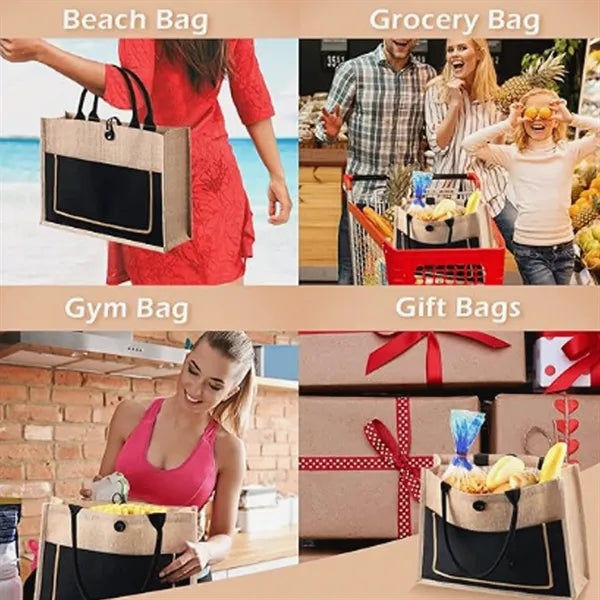 Jute Tote Bags With Handles