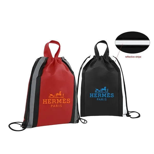Small Reflective Drawstring Bag