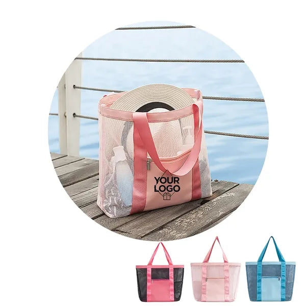 Women Mesh Beach Storage Bag