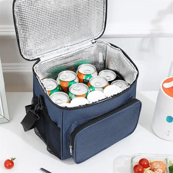 Portable Oxford Insulated Tote Bag with Handle & Strap