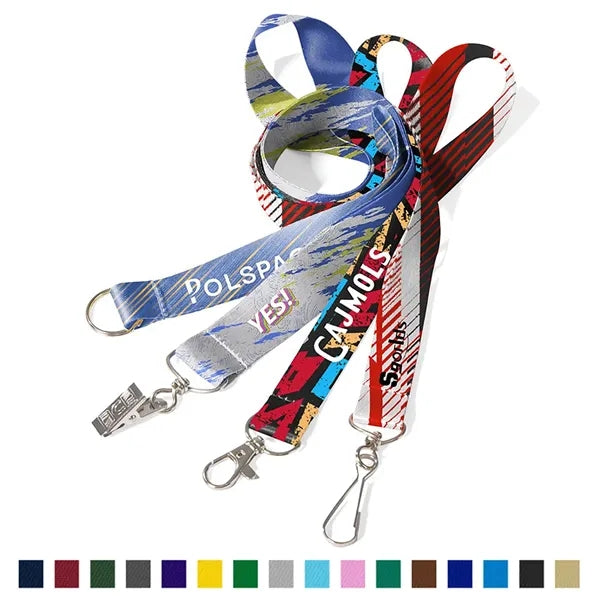 1" Full Color Dye-sublimated Lanyard