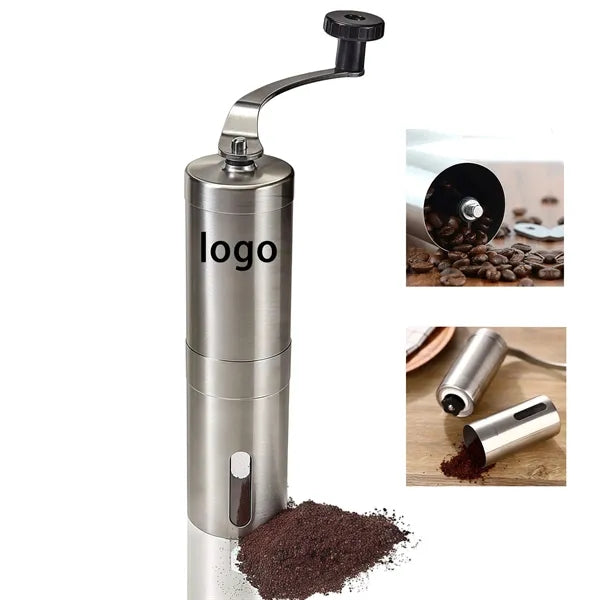 Portable Manual Coffee Grinder With Stainless Steel Body