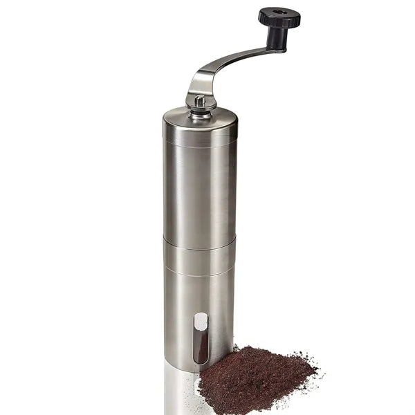 Portable Manual Coffee Grinder With Stainless Steel Body