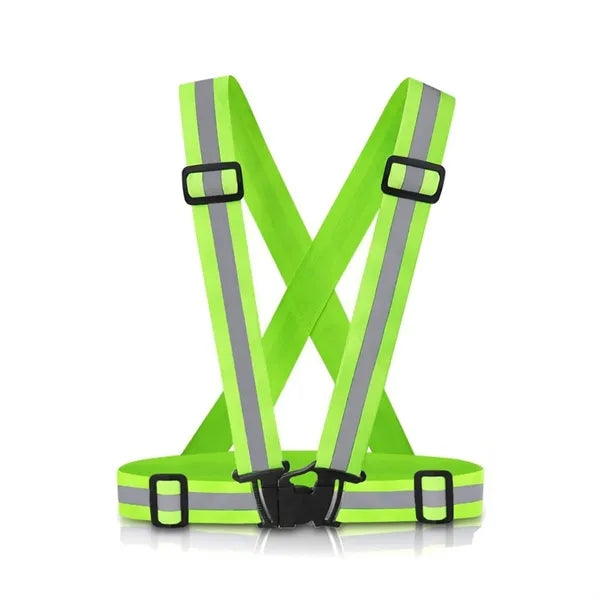 Adjustable Reflective Vest for Running and Cycling
