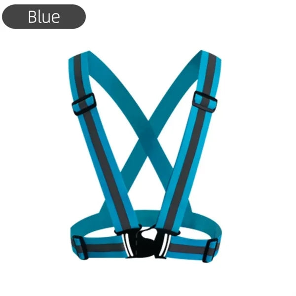 Adjustable Reflective Vest for Running and Cycling