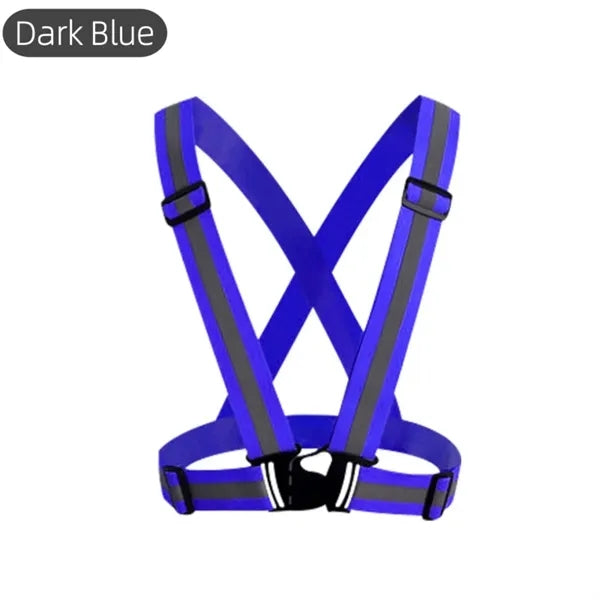 Adjustable Reflective Vest for Running and Cycling