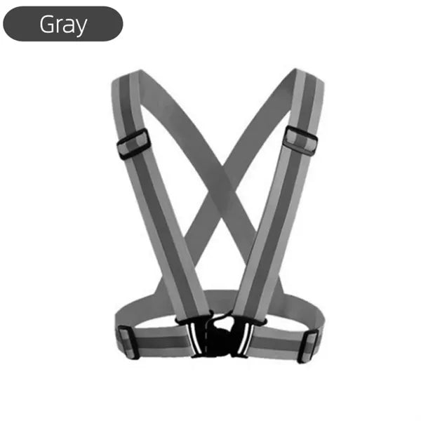 Adjustable Reflective Vest for Running and Cycling