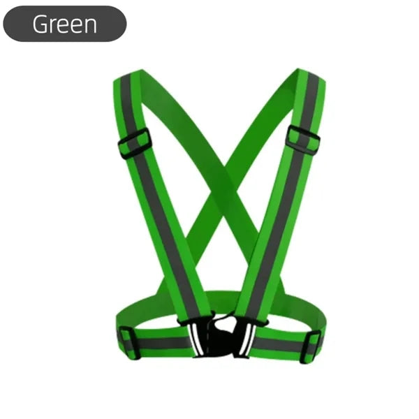 Adjustable Reflective Vest for Running and Cycling