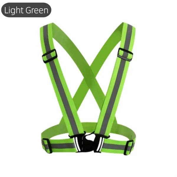 Adjustable Reflective Vest for Running and Cycling