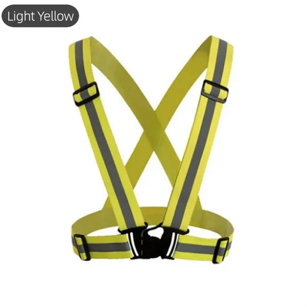 Adjustable Reflective Vest for Running and Cycling