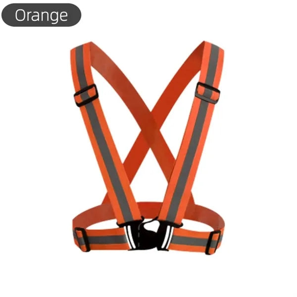 Adjustable Reflective Vest for Running and Cycling