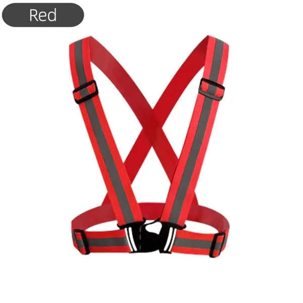 Adjustable Reflective Vest for Running and Cycling