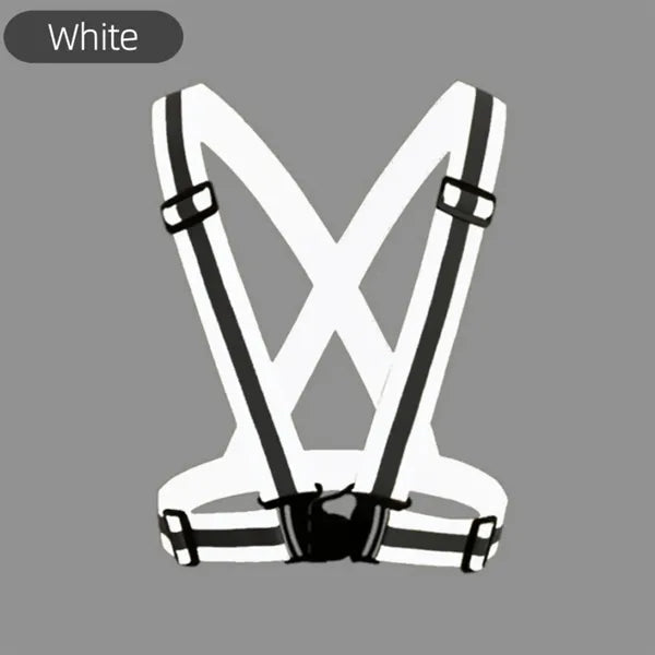 Adjustable Reflective Vest for Running and Cycling