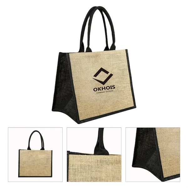 14" Jute Tote Bag