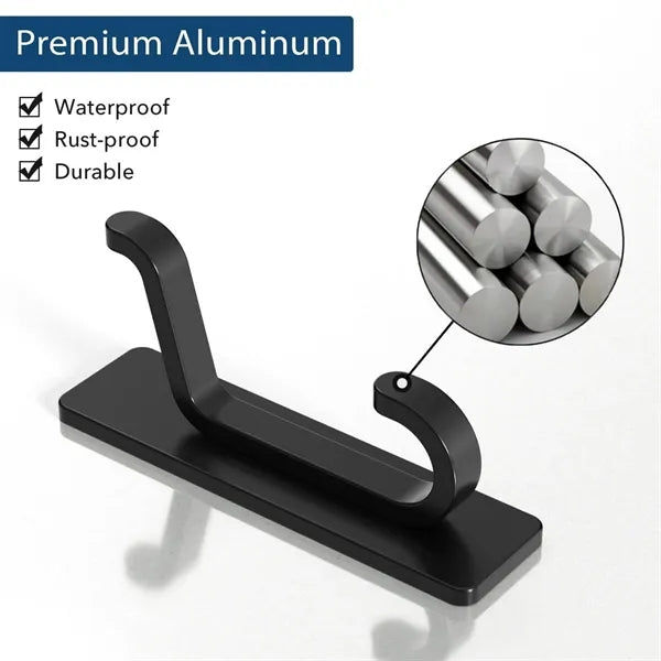 Strong Adhesive Double Wall Hooks for Coats Towels