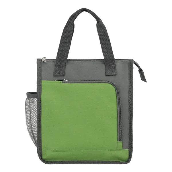 9-Can Color-Block Insulated 300D Oxford Cooler Bag