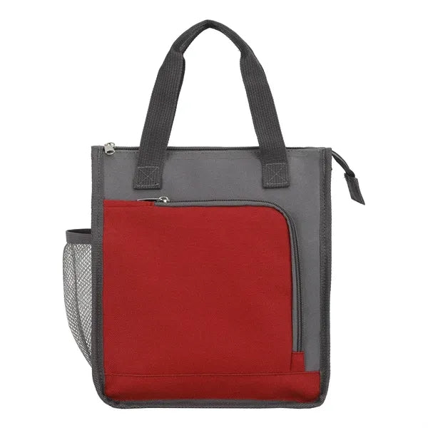 9-Can Color-Block Insulated 300D Oxford Cooler Bag