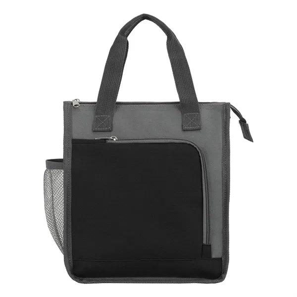 9-Can Color-Block Insulated 300D Oxford Cooler Bag