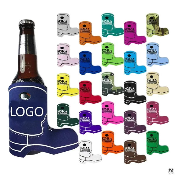 Cowboy Boot Shape Premium Foam Bottle Cooler