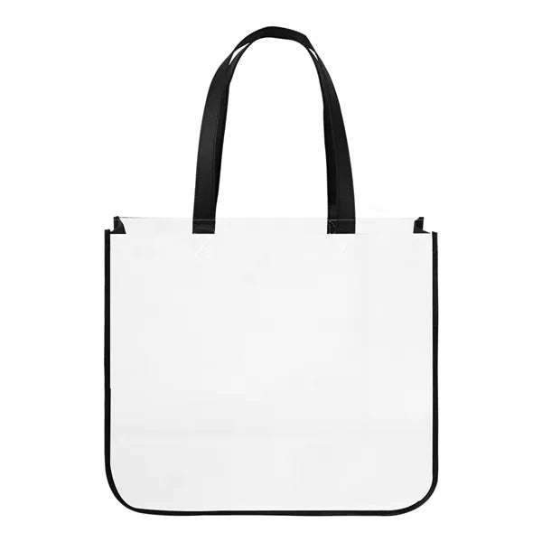 Extra Large Laminated Curved Bottom Tote Bag