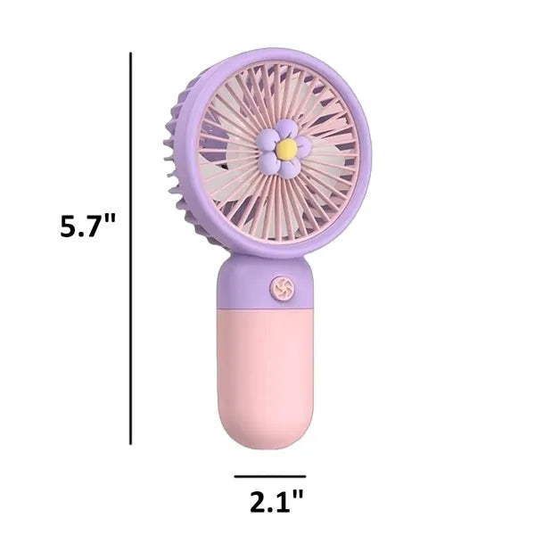 USB Mini Handheld Fan Rechargeable with Phone Stand