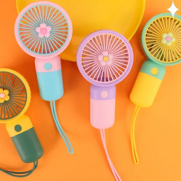 USB Mini Handheld Fan Rechargeable with Phone Stand