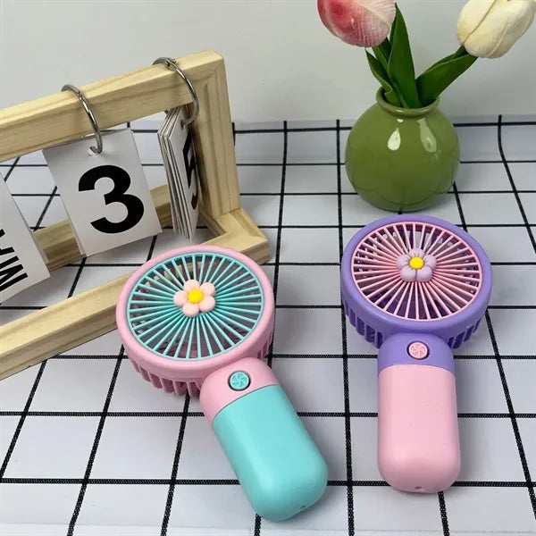 USB Mini Handheld Fan Rechargeable with Phone Stand