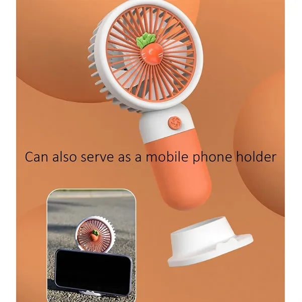 USB Mini Handheld Fan Rechargeable with Phone Stand