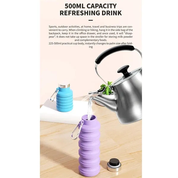 17 oz Collapsible Silicone Water Cup