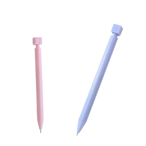 Rotating Fidget Ballpoint Pen with ABCD Cube Top Design