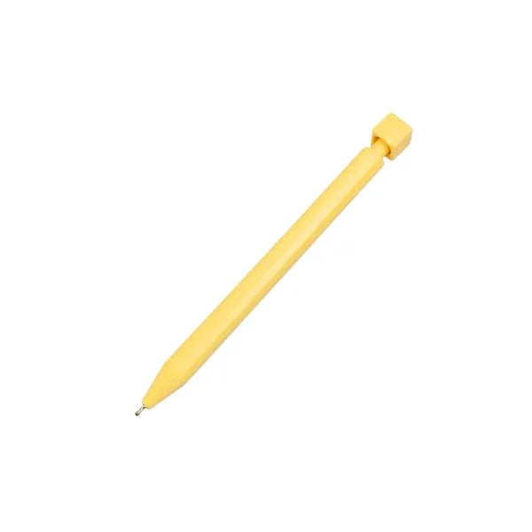 Rotating Fidget Ballpoint Pen with ABCD Cube Top Design