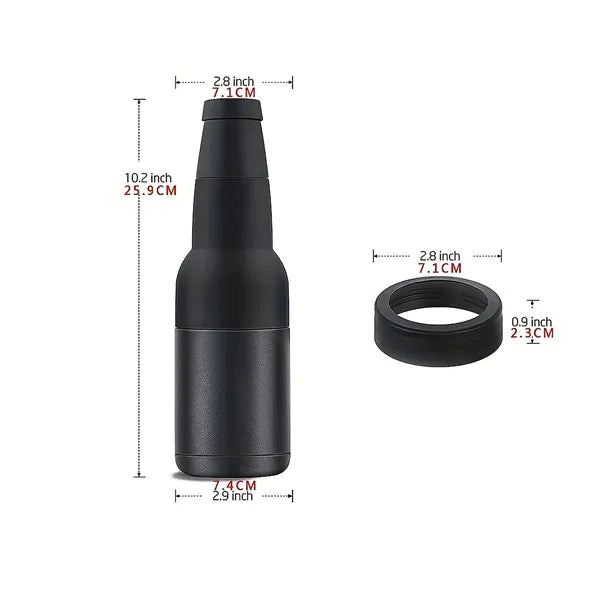 4-In-1 12 oz Can Cooler Beer Bottle Holder with Beer Opener