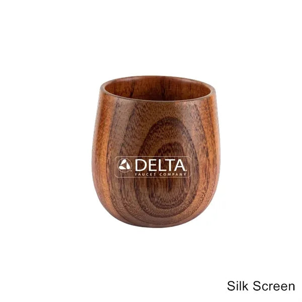 2 to 12 oz Wood Grain Resin Mug Handled Coffee & Tea Cup