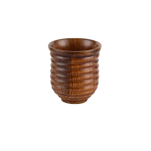 2 to 12 oz Wood Grain Resin Mug Handled Coffee & Tea Cup