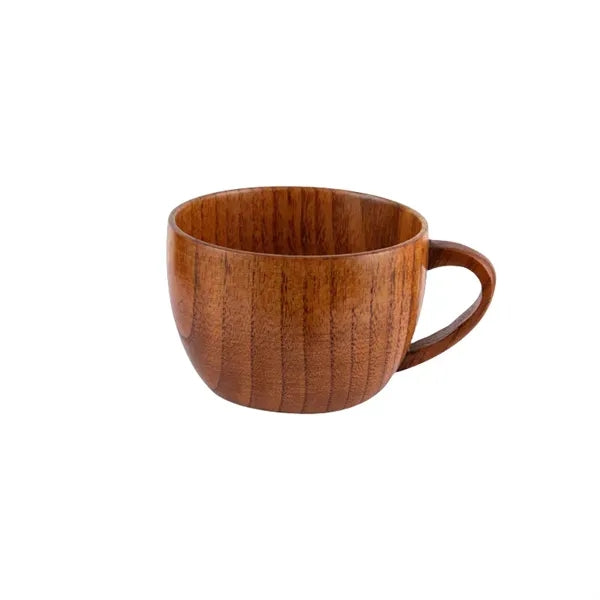 2 to 12 oz Wood Grain Resin Mug Handled Coffee & Tea Cup