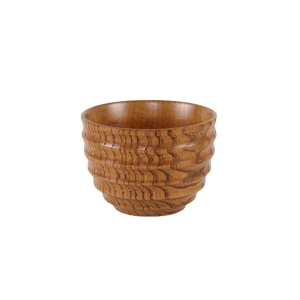 2 to 12 oz Wood Grain Resin Mug Handled Coffee & Tea Cup