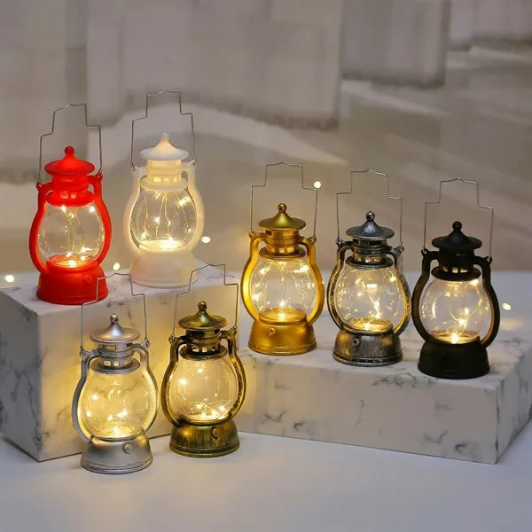 Retro Holiday Gifts Plastic Decoration Light Lantern