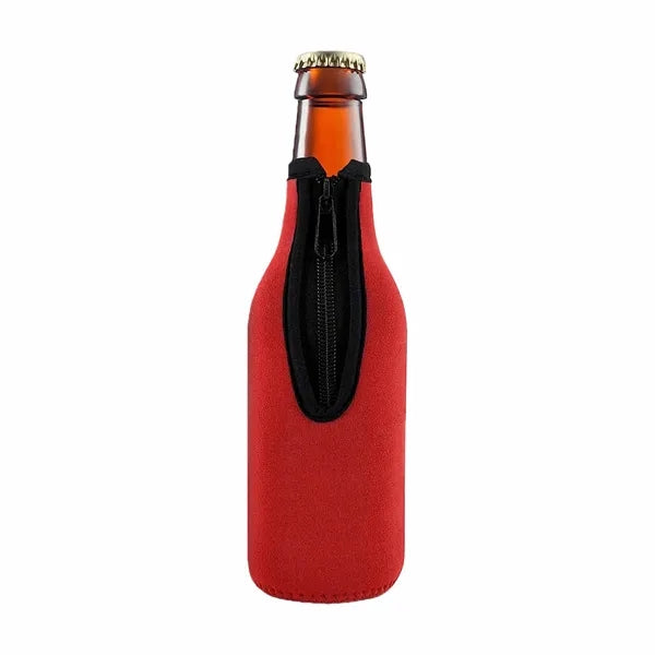 Neoprene Zipper Bottle Cooler Sleeve