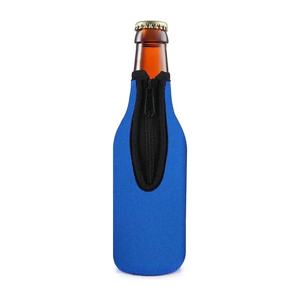 Neoprene Zipper Bottle Cooler Sleeve