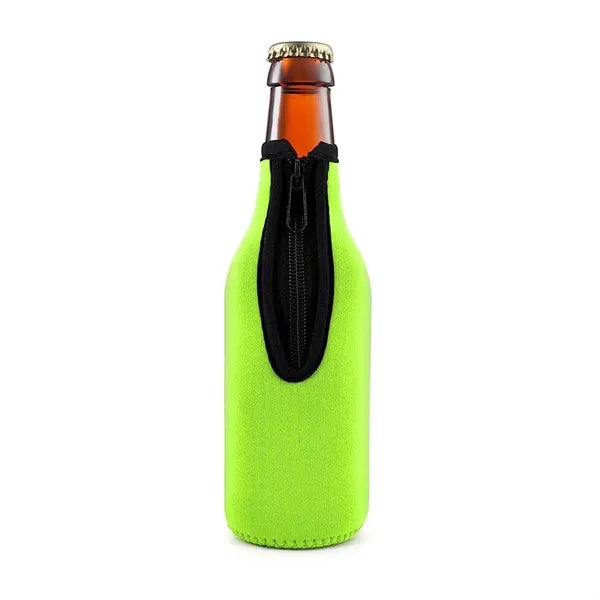 Neoprene Zipper Bottle Cooler Sleeve