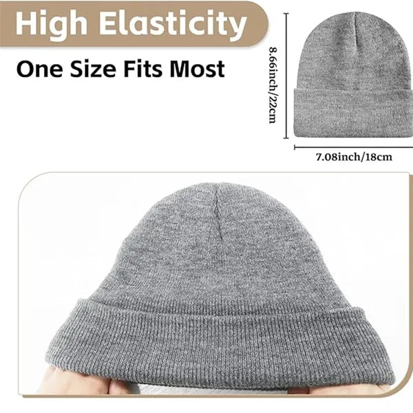 Beanie for Men Women Knit Cuffed