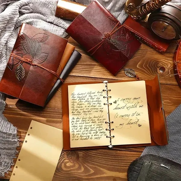 Refillable Leather Journal Notebook